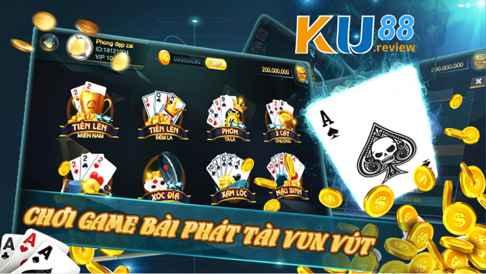 Các thể loại game bài đổi thưởng hấp dẫn tại Ku88