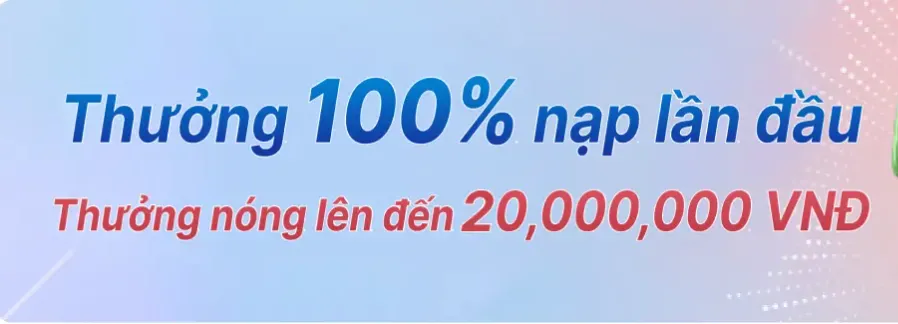 Khuyến mãi 100% lần nạp đầu tại Ku88