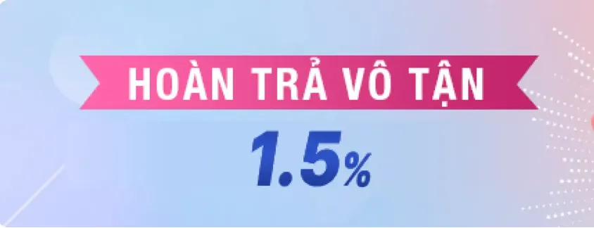 Hoàn trả vô tận 1.5%